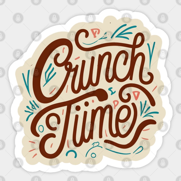 Crunch Time Sticker by NomiCrafts